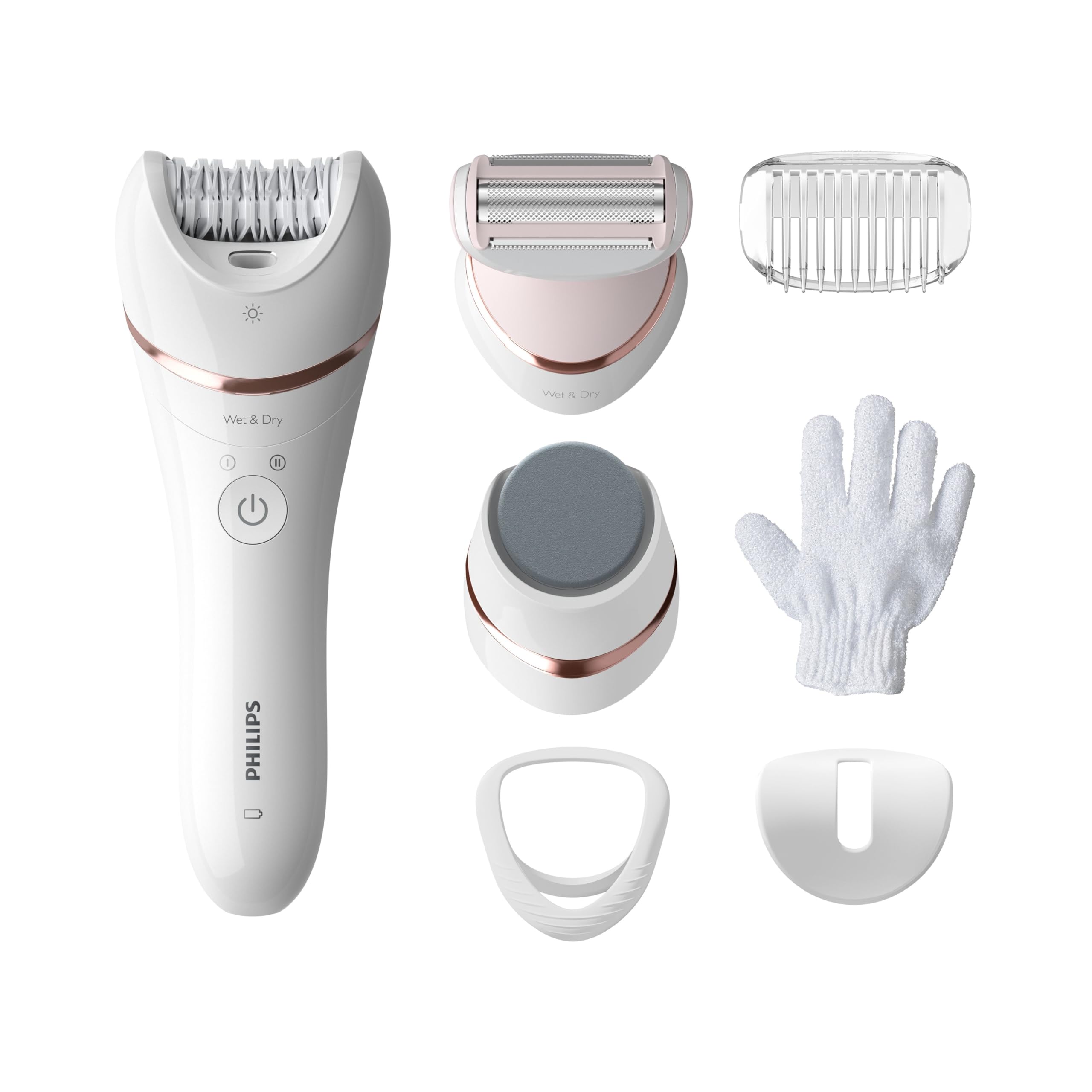 Philips Épilateur Épilateur BRE730/10 – Kit Wet & Dry