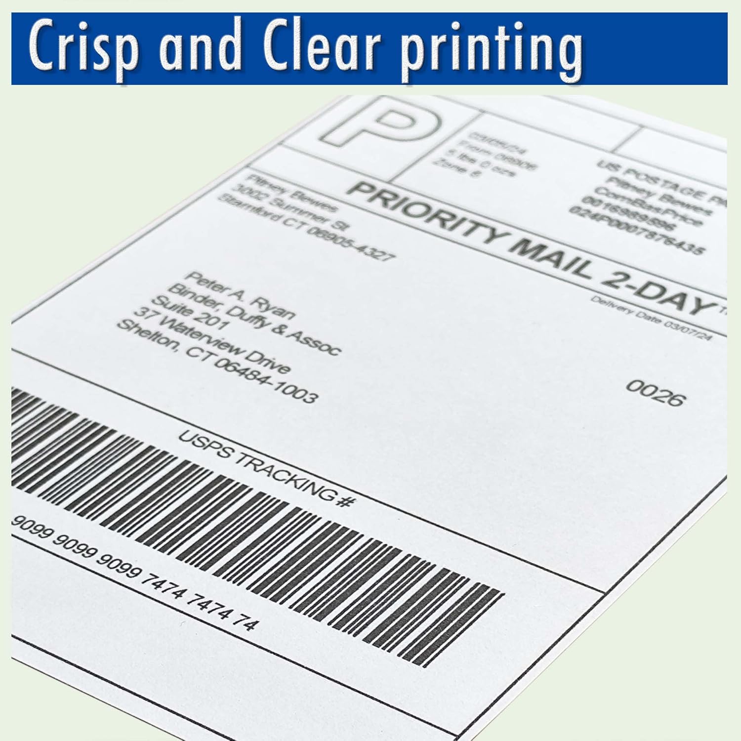 4x6 inch Shipping Labels, Laser and Inkjet Printer Compatible, Multi-Purpose Strong Adhesive Stickers, Matte White 160 Labels - Image 4