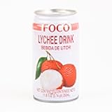 Foco Lychee Drink 11.8 oz - 24 Pack | Authentic Southeast Asian Lychee Juice Beverage, Sweet & Floral, Perfect for Refreshment or Cocktails, Imported from Thailand