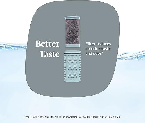 Miniatura 2 de Contigo Filtro de repuesto para botella de agua con filtro Clybourn FreeFlow con tapa AUTOSEAL