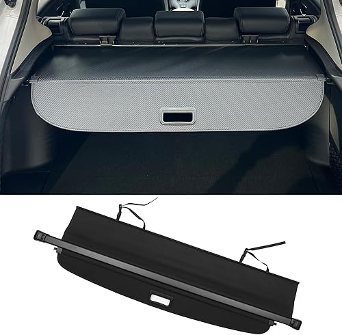 Motoforti Cubierta retráctil de carga para maletero de automóvil para Toyota RAV4 2006-2012, estante trasero para maletero, pantalla de protección