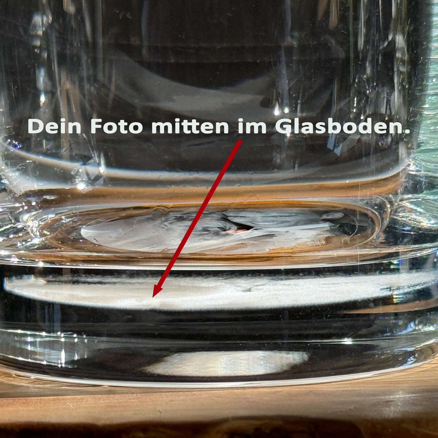 Contento | Personalisierte Gläser mit Gravur – Foto graviert im Glasboden – Foto gelasert – Geschenk-Set für Männer und Frauen, Persönliches Glas graviert (Größe: 400 ml) (Longdrink-Glas, Set 4 Stück)