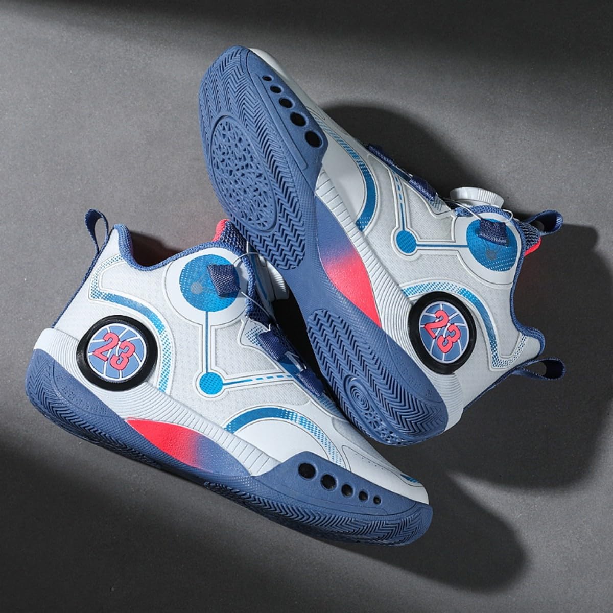 Chaussures de Basket-Ball pour Enfants Chaussures de Sport pour garçons Chaussures d'entraînement Confort