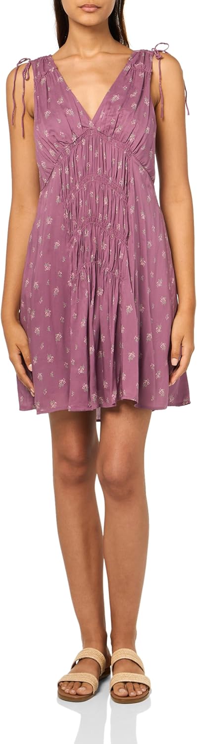 Lucky Brand Womens Lucky Brand Women's Smocked V Dress