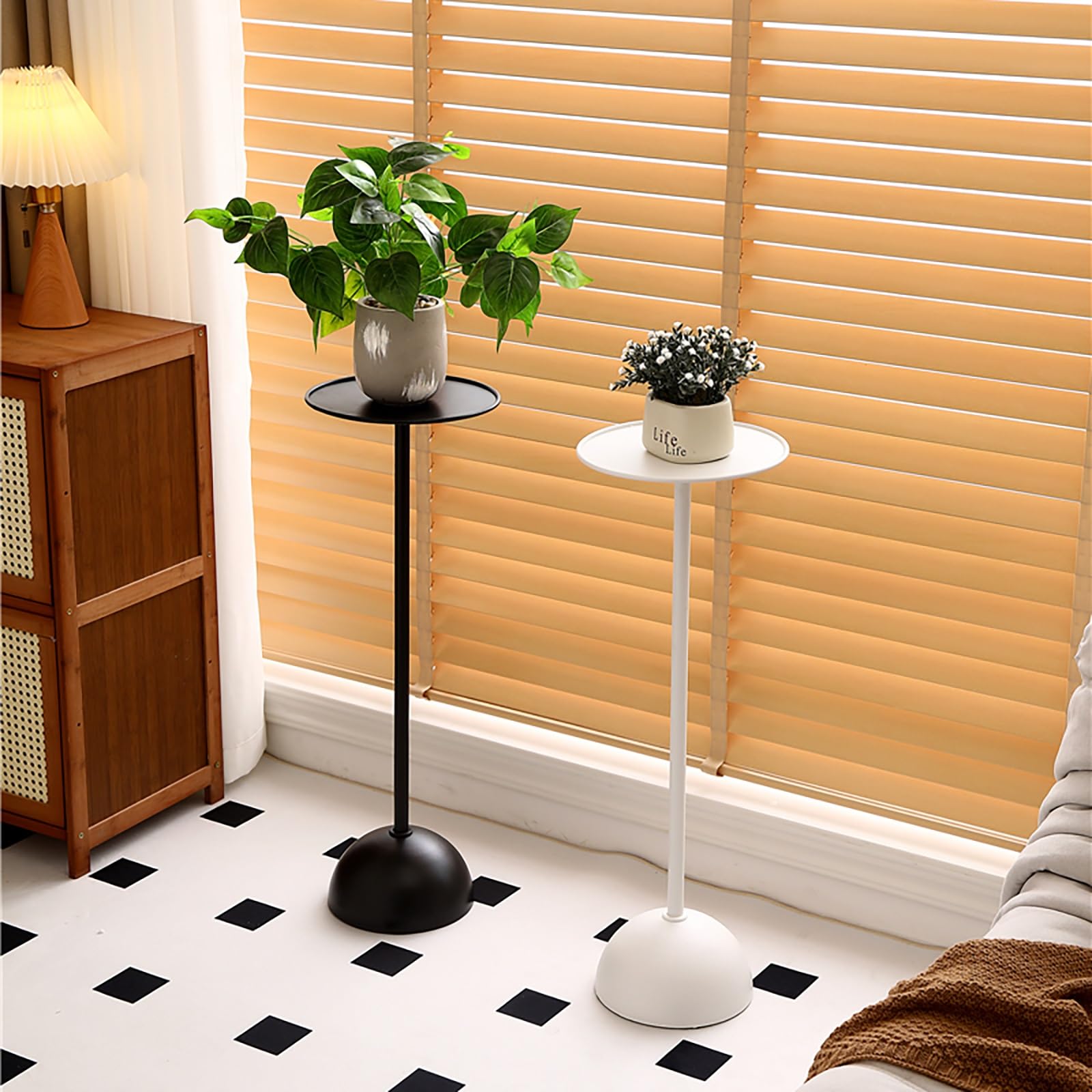 Portavasi Moderno, Mensola Angolare per Piante, Portavasi In Ferro per Angoli Di Stanze, Balconi, Giardini, Terrazze E Così Via(White,25*20*70cm)