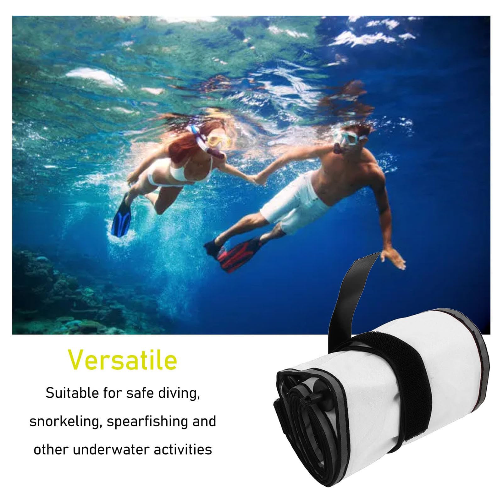Boyas inflables visibles para buceo