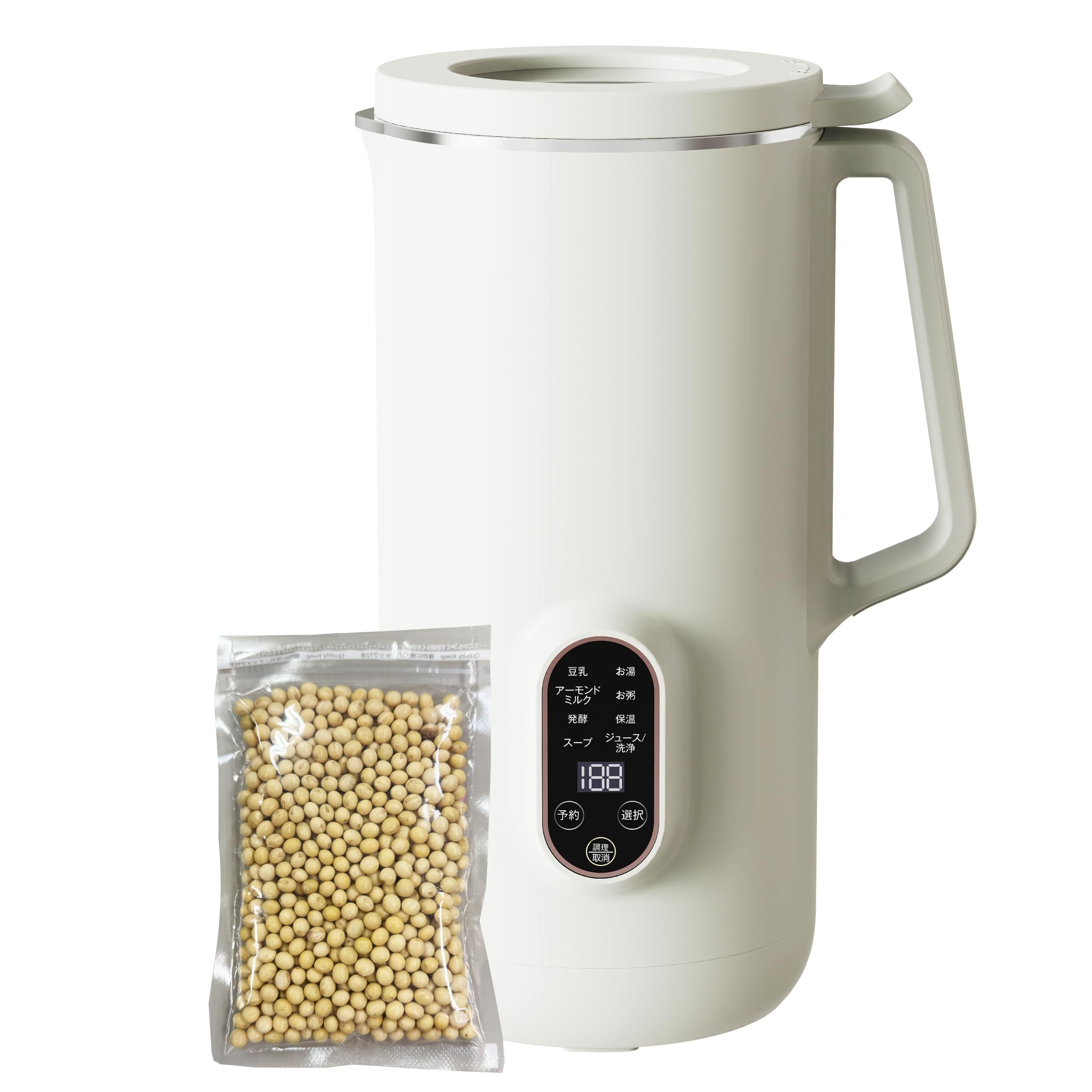 Amazon | 豆乳メーカー 豆乳用大豆200g付き 大容量800ml 完全豆乳