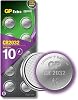CR2032 Batteries 3V Lithium – Pack of 10 – CR 2032 Batteries CR2032 DL2032 ECR2032 GP Extra By GP Batteries Ideal for CMOS - Remotes – Head Torch - Tea Light Candles – Toys – Keyfob – Scales