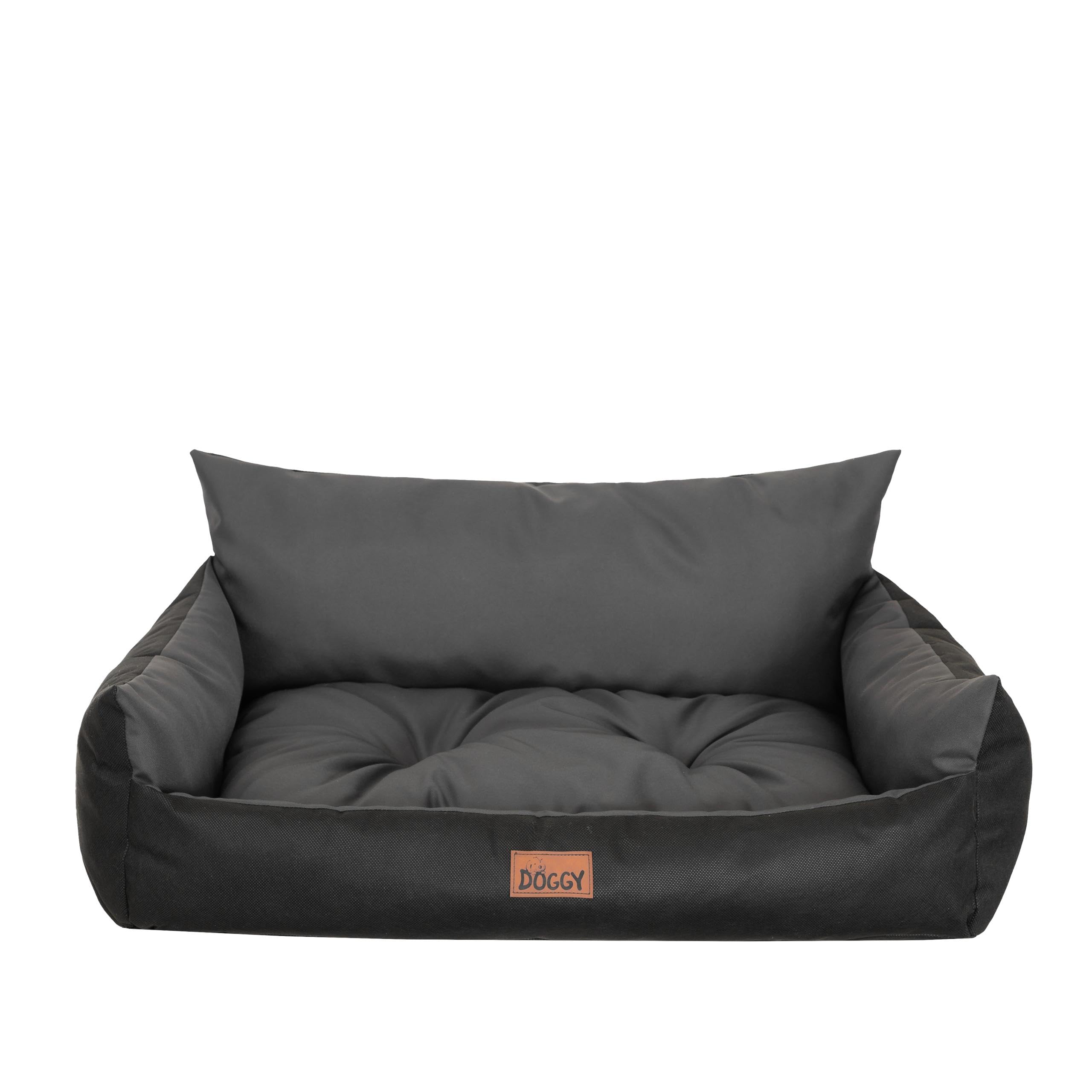 Hundebett Grosse Hunde Wasserdicht - Hundedecke Sofa, Hundebett Mittelgroße Hunde - Joker Waschbares Hundesofa mit Herausnehmbarem Kissen - Oeko-Tex Hundekissen Dog Bed 132x106 cm Graphit XXXL