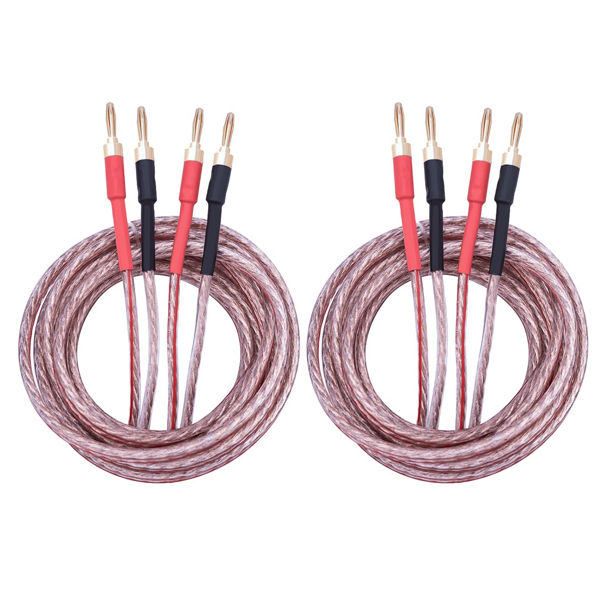 Buy UCINNOVATE 13 AWG Speaker Wire with Banana Plug, 2 Pack 3m HiFi
