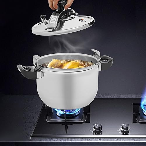 Miniatura 2 de Olla a presión, olla a presión de acero inoxidable 201 57911222640L 60 Kpa olla a presión de alta seguridad de gran capacidad con tapa de fácil