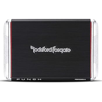 Rockford Fosgate PBR300X4 Punch 300 Watt 4 Channel Boosted Rail Amplifier