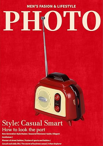 Miniatura 3 de Mini radio FM vintage, estilo retro portátil, rojo y crema, funciona con batería con escaneo automático, altavoz de alta fidelidad, perfecto para el