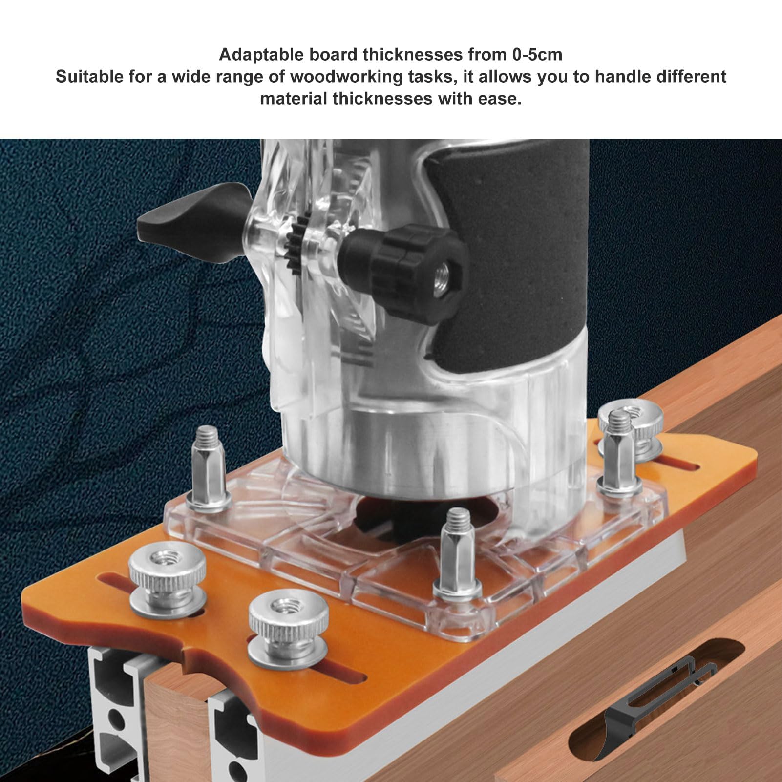 Base de Fresa de Madera Cortador de Madera Manual 2 en 1 Fresa de Madera Compacta Fresa de Base para Muebles de Armario