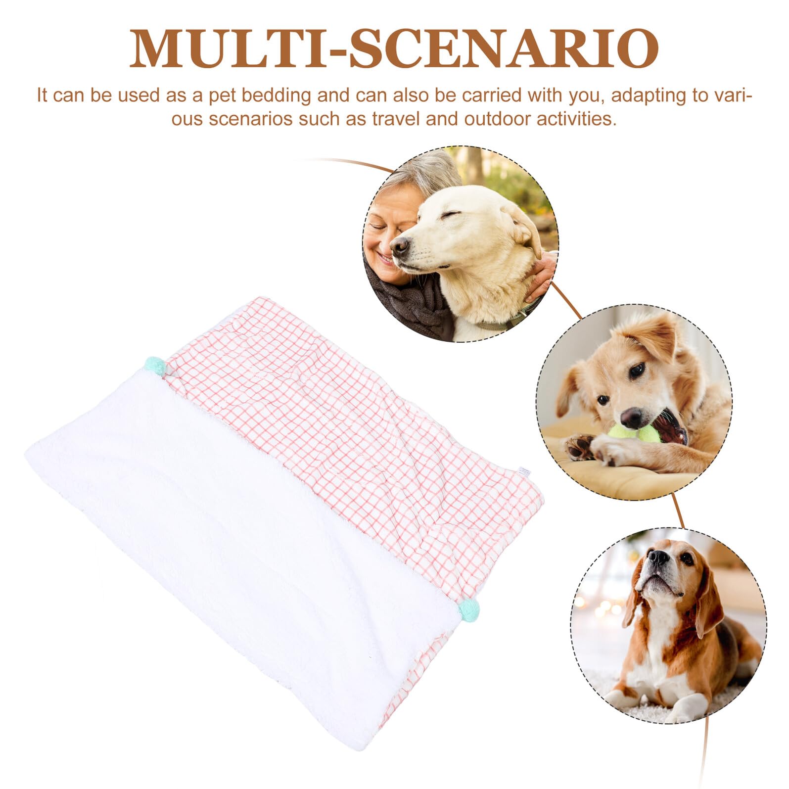 Mipcase Coperta per Animali Domestici Calda Plush, Plaid Morbido | Lavabile in Lavatrice, Riutilizzabile e Salvaspazio, Formato Throw per Divano e Casa