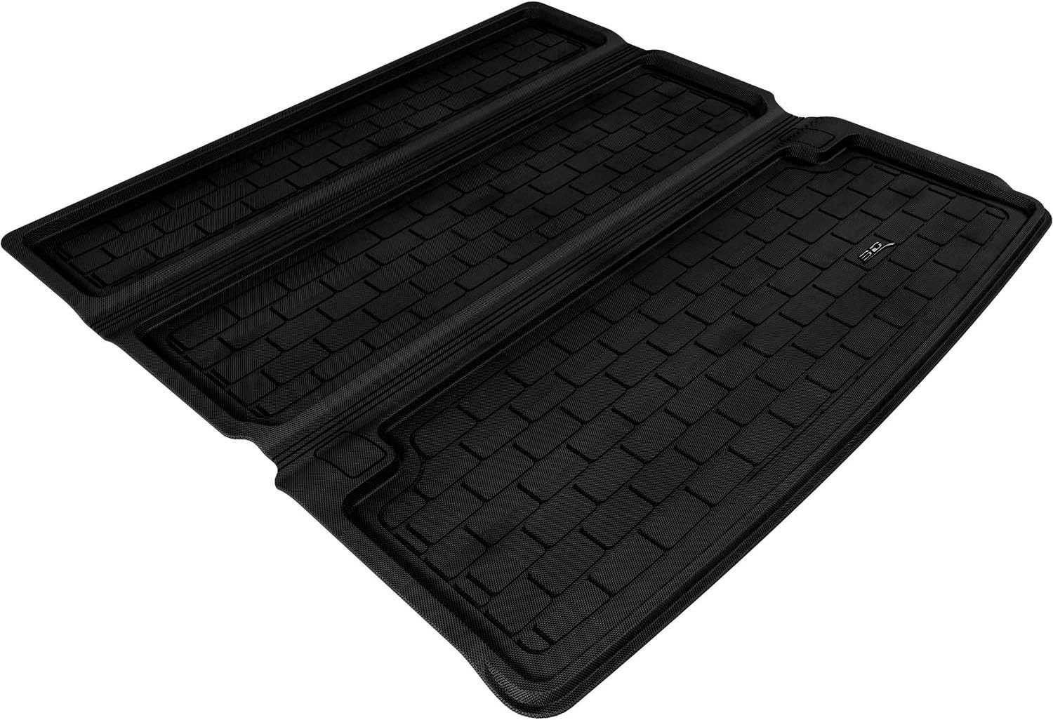 3D MAXpider Custom Fit Kagu Stowable Cargo Liner (Black) Compatible with Infiniti QX80 2014-2024/ QX56 2011-2013/ Nissan Armada 2017-2024- Cargo Liner