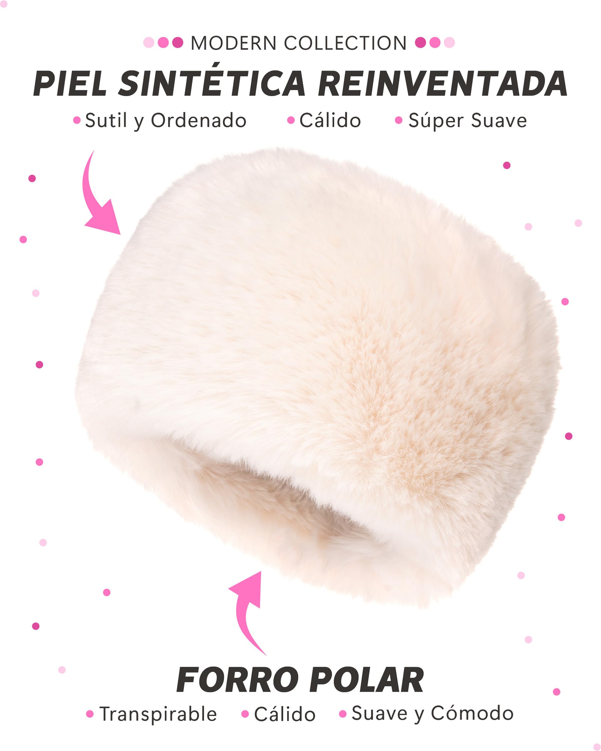 Futrzane Modern Gorro Cosaco - Sombrero Invierno Mujer - Cossack Pelo Sintetico