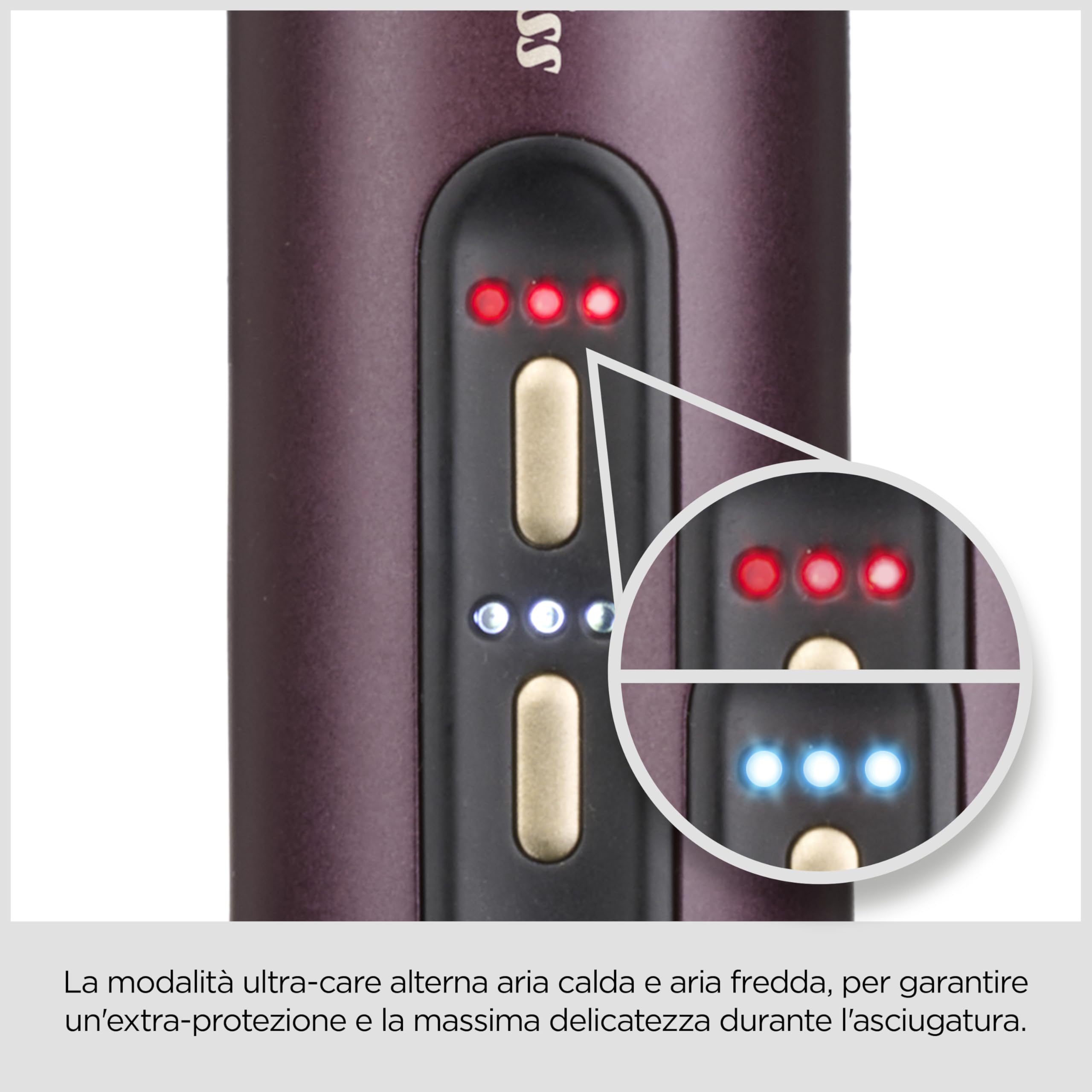 BaByliss Air Power Smooth - NUOVO 2025, Spazzola Asciugacapelli per Lisciare e Stirare da Bagnato ad Asciutto, Tecnologia Ionica Anti-Crespo, AS6400E