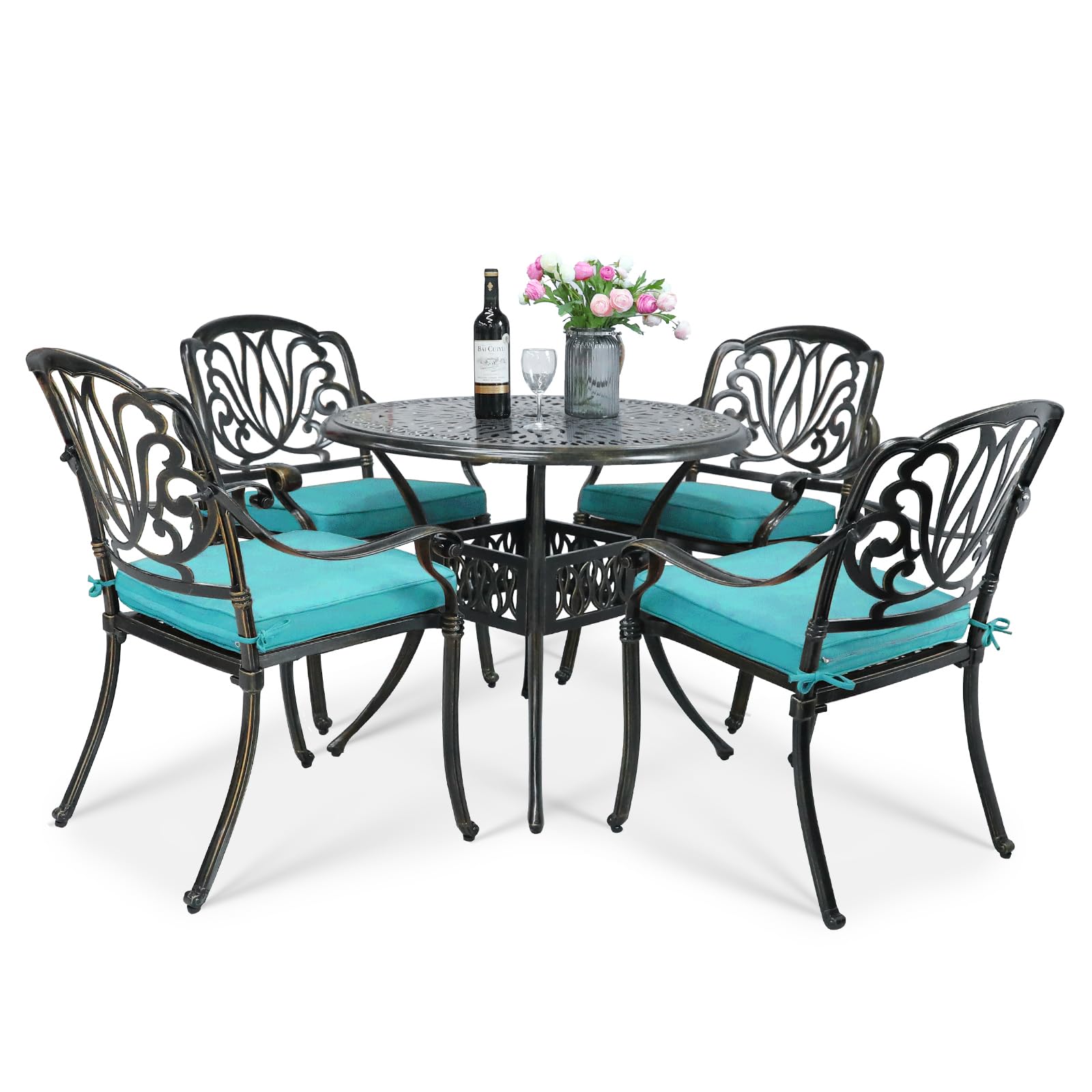 VIVIJASON 5-Piece Outdoor Patio Dining Set