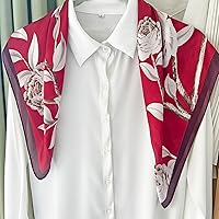 Vista 269 de FONYVE - Pañuelo de satén sedoso de tamaño mediano para mujer, cuadrado, 27.5 x 27.5 pulgadas