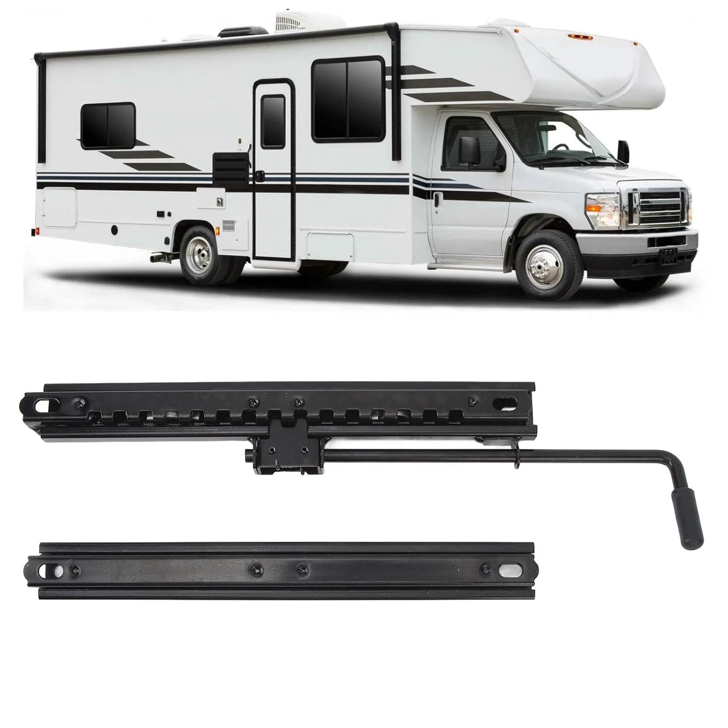 315mm Seat Slider, Wear, Manually Adjustable Seat Track for Car RV, Made of High Hardness Steel