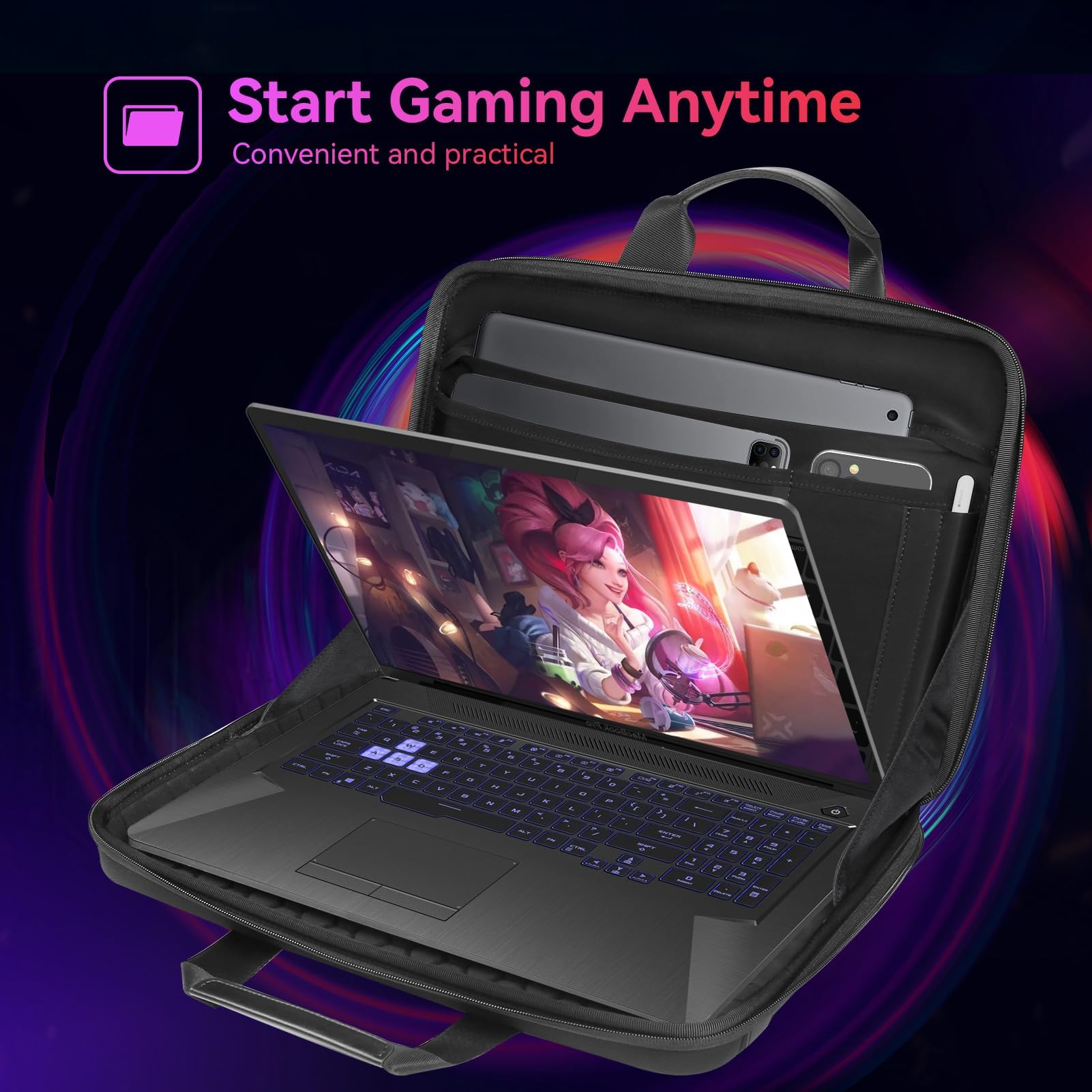 Smatree Funda rígida compatible para Razer Blade 15 de 15,6 pulgadas, para Razer Blade 16 de 16 pulgadas, para Alienware M16 R2/New m16/Alienware M16 R1 Gaming Laptop Bolso impermeable (A800)