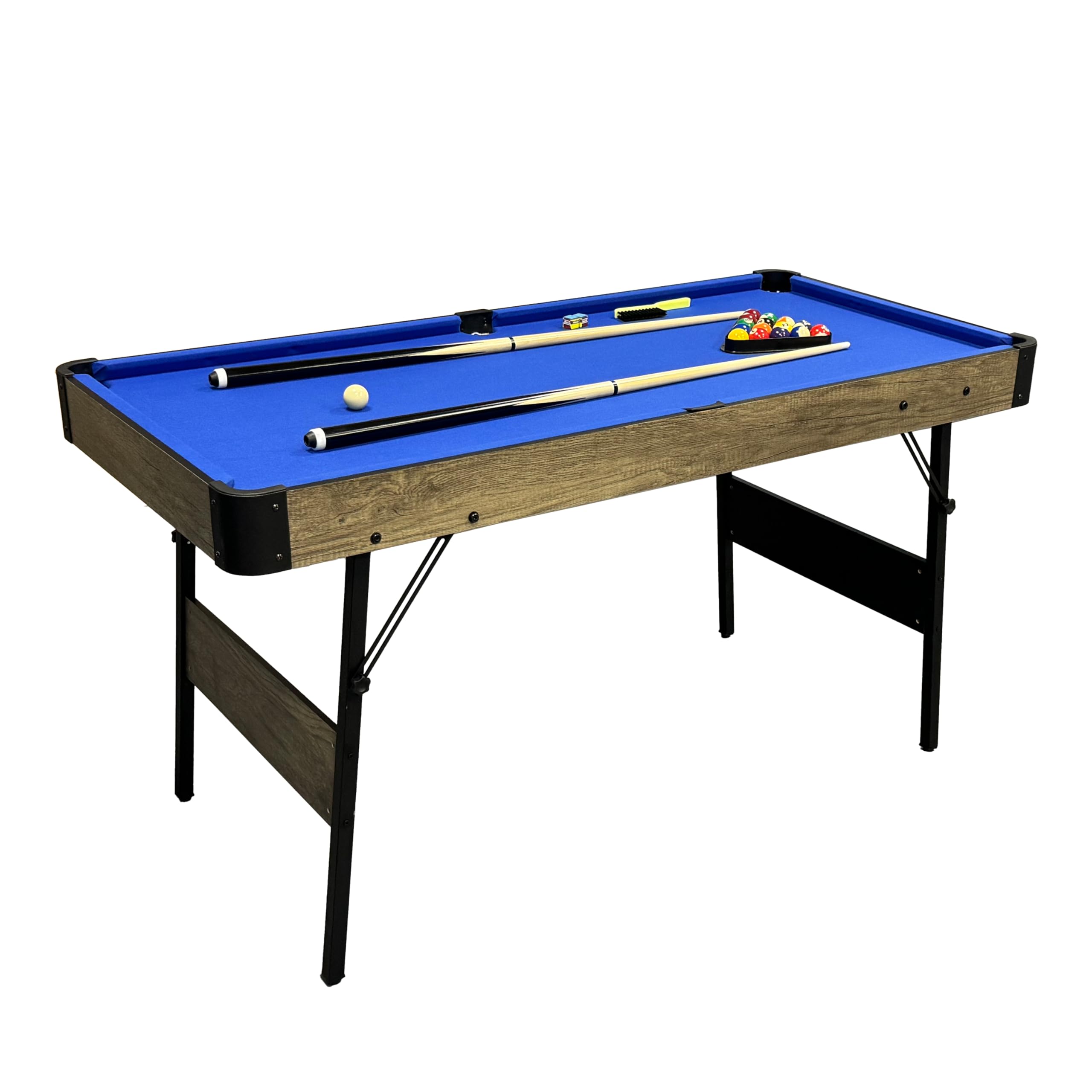 Cougar 3 en 1 Table Multi-Jeux Pliable Aspect Bois & Noir