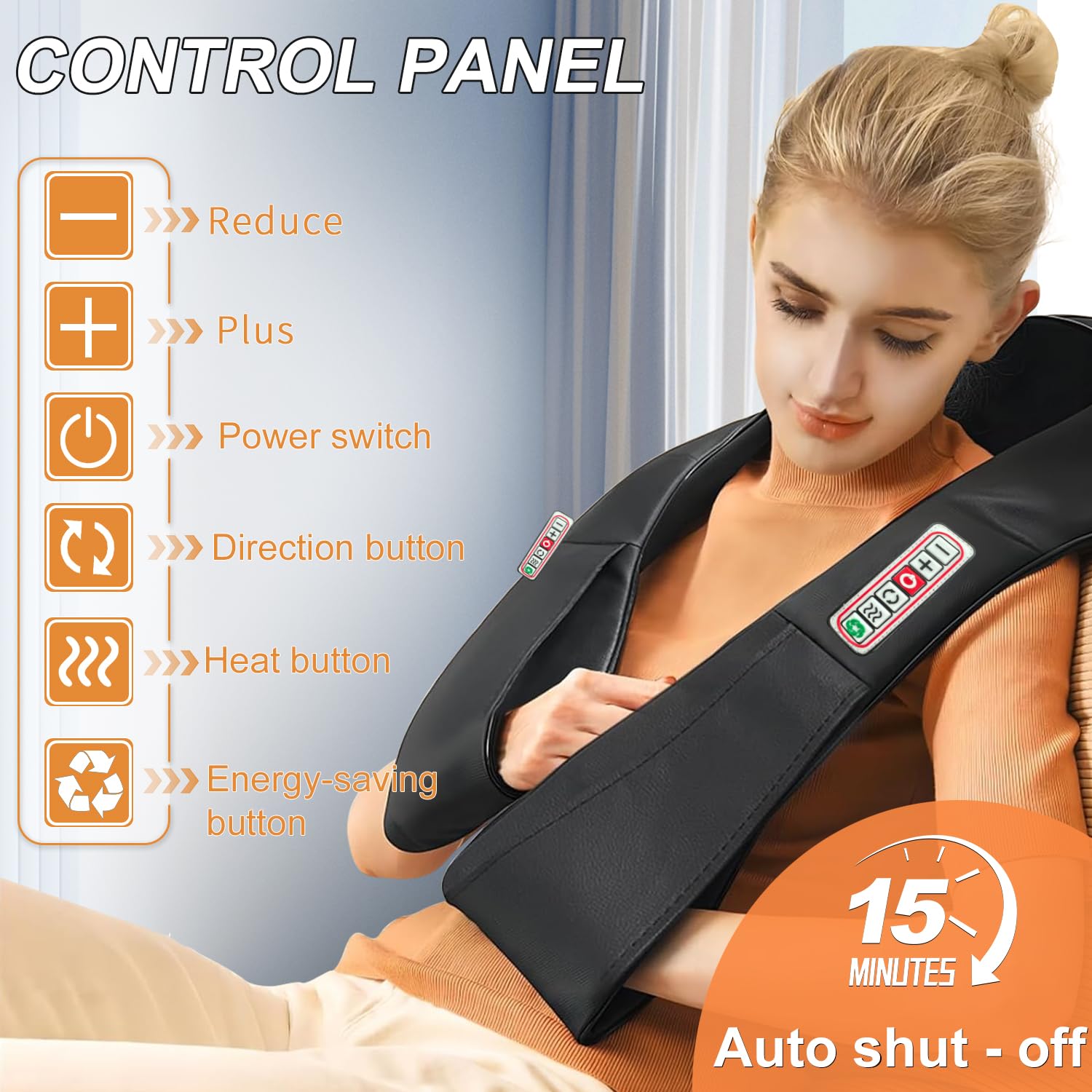 Massaggiatore Cervicale Shiatsu Collo e Massaggiatore Posteriore Con Funzione lenitiva e Calda Massaggio 3D Profondo per Alleviare il Dolore Muscolare a Spalle Adatto per Casa Ufficio Come Regalo