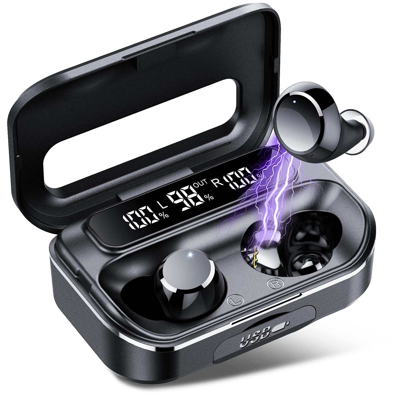 Wireless Headphones Bluetooth 5.1 Earbuds, Bootch Wireless Earbuds