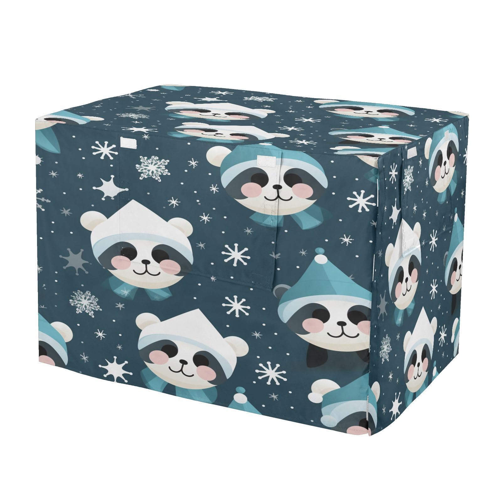 Housse imperméable pour cage chien motif panda des neiges