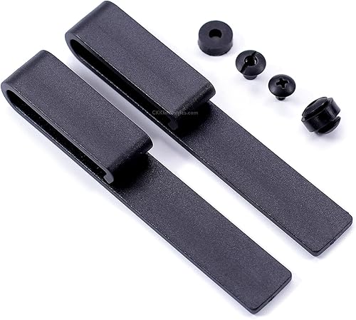 Clips para cinturón de funda estilo gota (con accesorios de montaje) - (diseño de Estados Unidos) - (paquete de 2) - para hacer fundas y pasatiempos