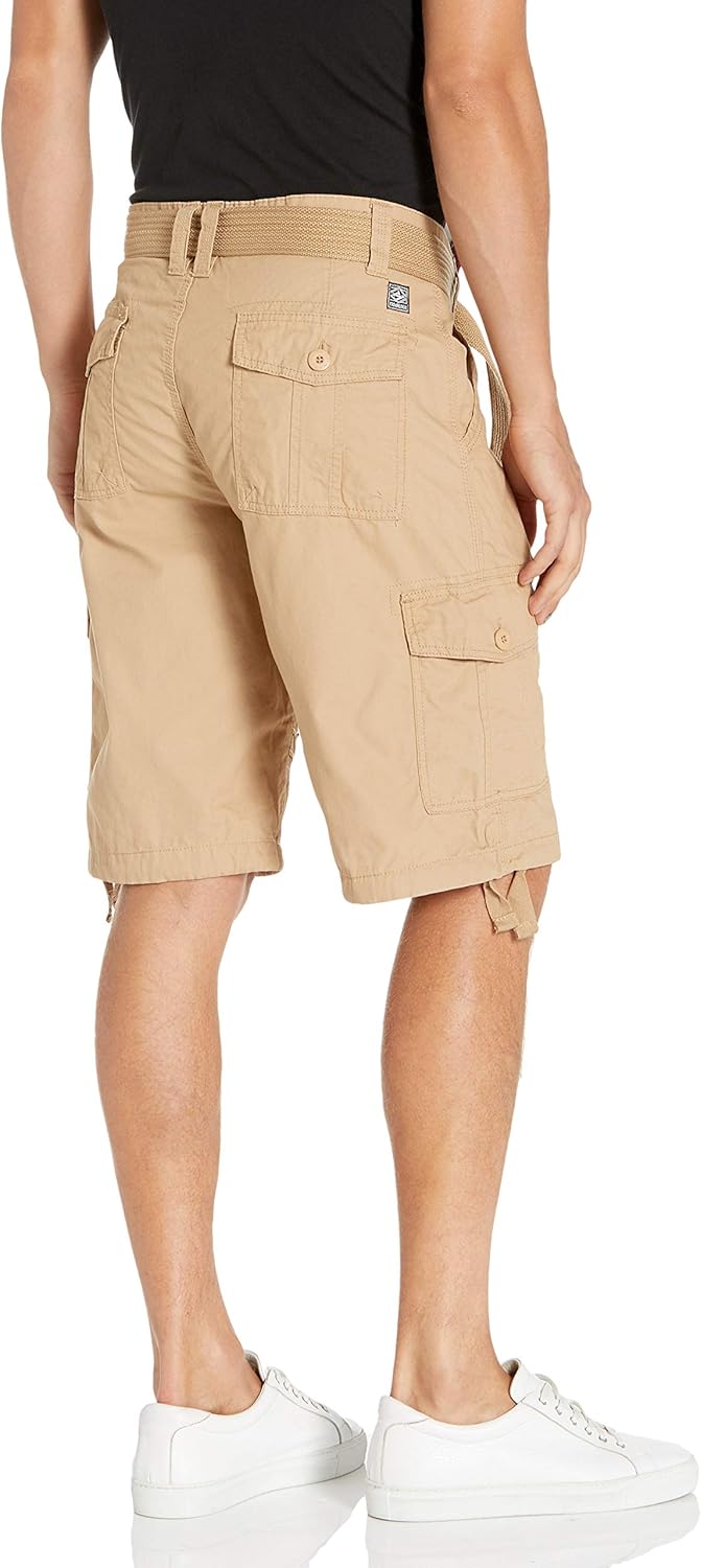 SOUTHPOLE Men's Belted Cargo Shorts