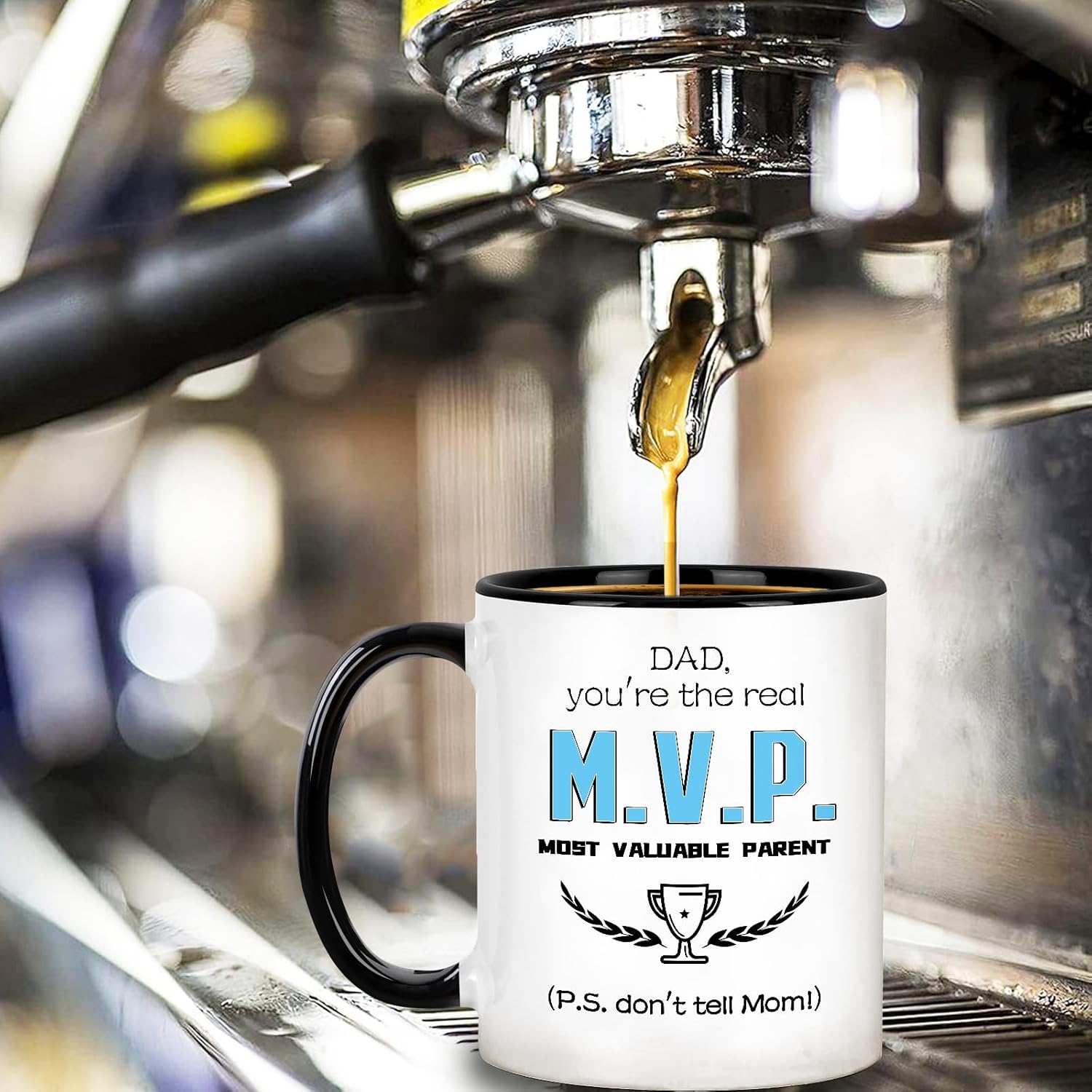 Christmas Gifts for Dad - Coffee Mug for Father from Daughter Son, Christmas Stocking Stuffers for Daddy Papa, Funny Birthday Gifts Fathers Day Presents for Dad Stepfather Man, 11oz - Image 5