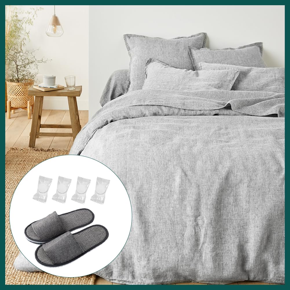 Pantofole Usa e Getta - 4 Paia Per Hotel, Ospiti, Spa, Casa, Viaggio - Unisex Portatili Antiscivolo