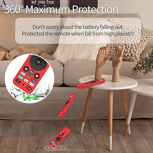 Miniatura 4 de Paquete de 2 Funda protectora para control remoto VIZIO XRT260 Smart TV 2021, WQNIDE Vizio Xrt260 V-Series 4K, funda de silicona antideslizante a