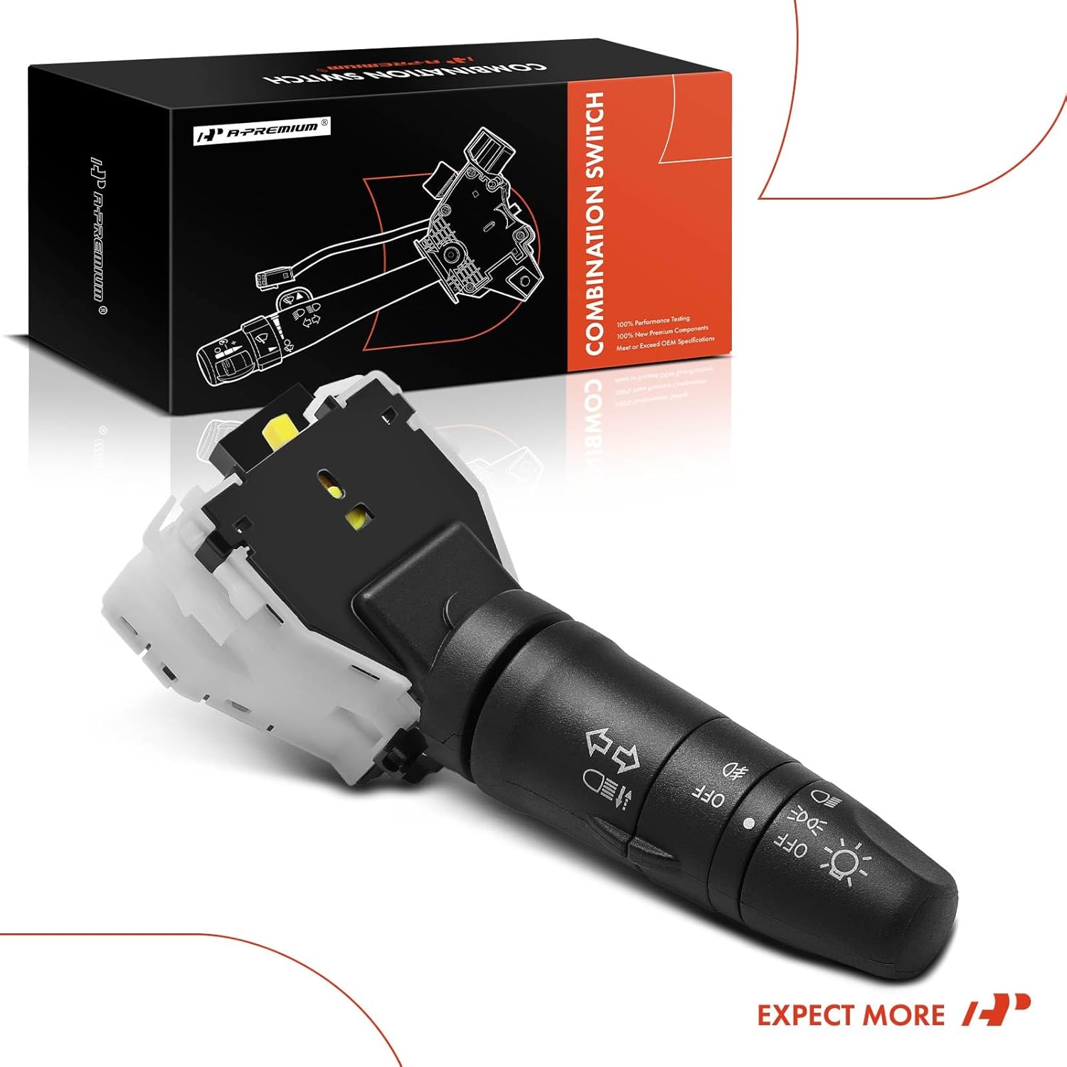 A-Premium Turn Signal Switch, Headlight Dimmer, Parking Fog Light Multifunction Switch Lever, Compatible with Nissan Titan 2008-2015, Versa 2007-2010 & Infiniti G35 2006