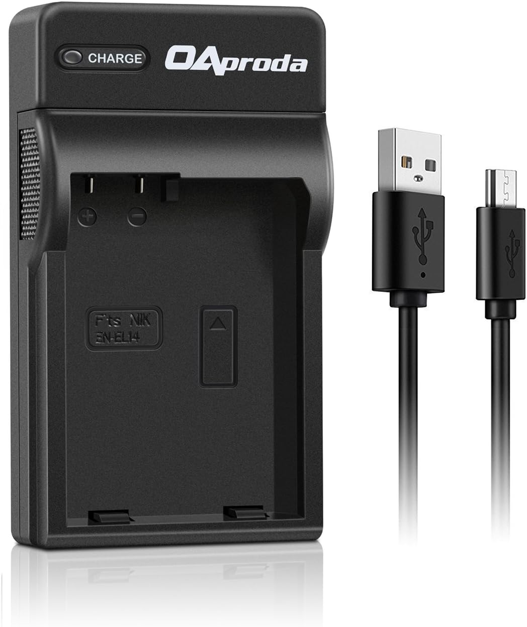 OAproda EN-EL14 Battery Charger EN EL14a USB Charger for D5600, D5500, D5300, D5200, D5100, D3400, D3300, D3200, D3100, Coolpix, P7000, P7100, P7200, P7700, P7800, DF Camera, MH-24 Charger