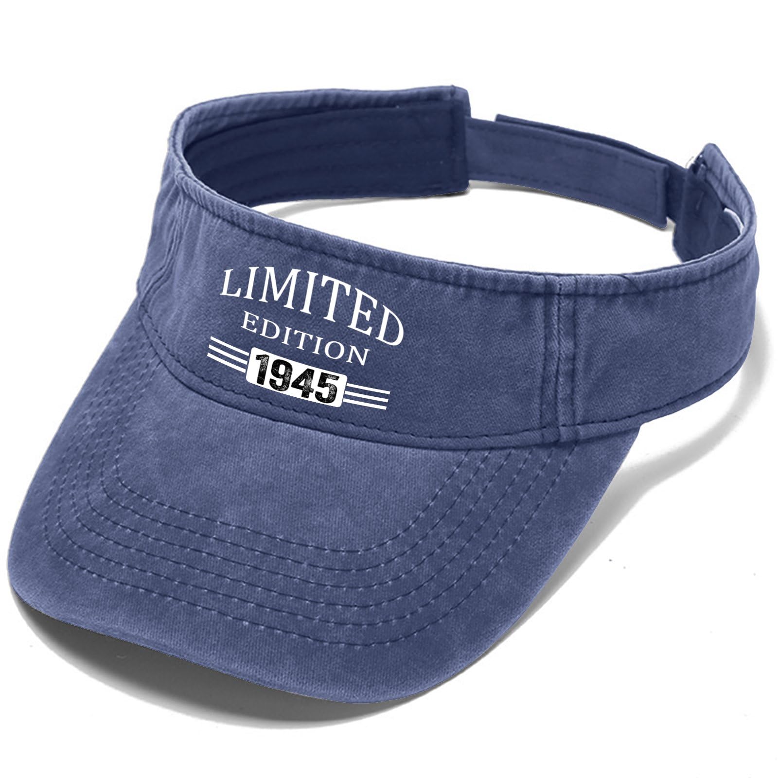 80th Birthday Gifts, Limited Edition 1945 Caps Sun Visor Hats for Adult Baseball Cap Cool Sun Visors Navy