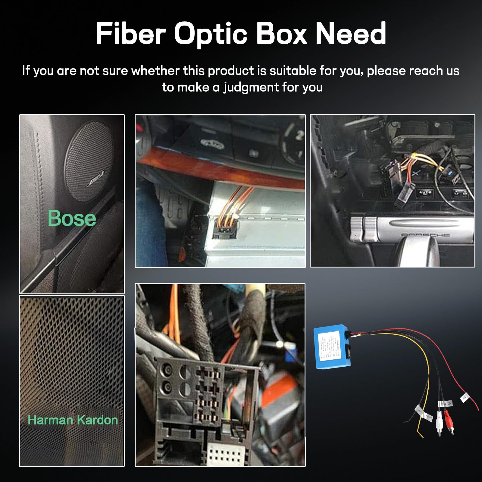 SWTNVIN Optical Fiber Decoder Box Für Andriod Autoradio,Glasfaser Decoder Box Für Mercedes-Benz ML/GL/R Serie(2005-2011