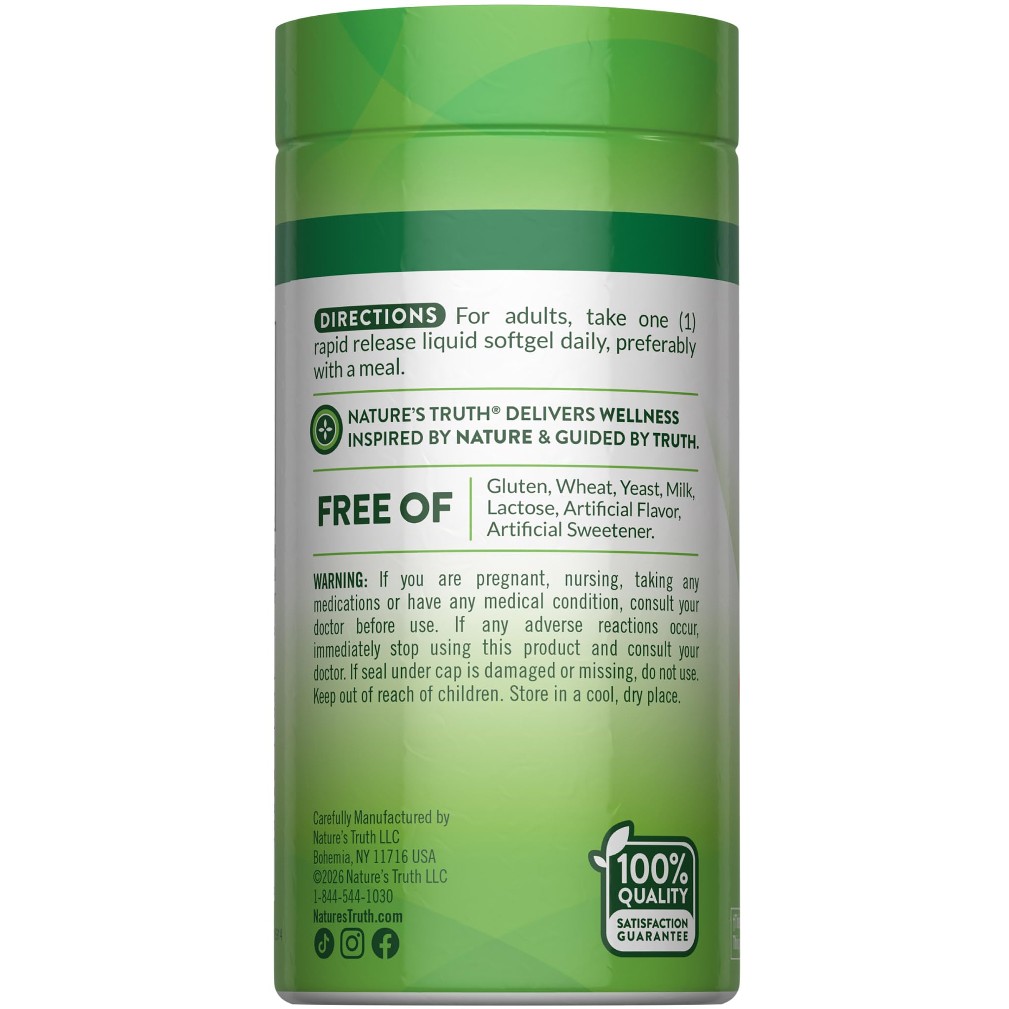 Nature's Truth Zinc with Vitamin C | 50mg | 120 Softgels — Amazon image 7