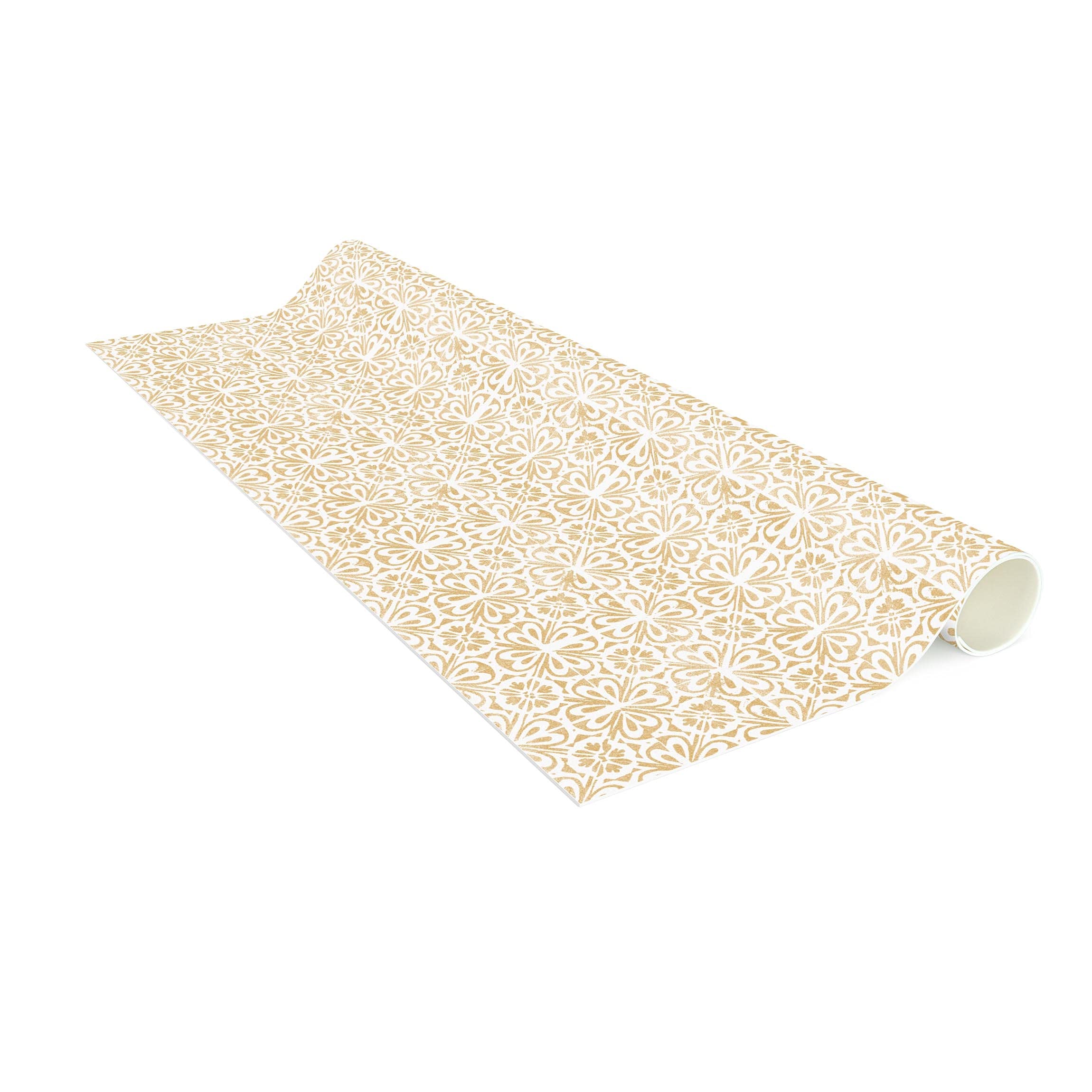 Vinylteppich nass abwischbar Muster Bodenschutz - Made in Germany - Teppich Fliesenoptik 2,2mm dünne Vinyl Bodenmatte beige Küche Flur trittsichere Matte 6696 (240x240cm)