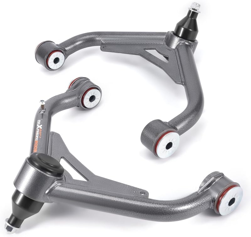 Braços de controle superiores dianteiros maXpeedingrods para suspensão elevada de 2 a 4" – Silverado/Sierra 2500HD/3500HD 2001-2010, par