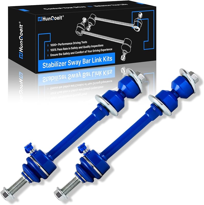Kit de bieletas dianteiras da barra estabilizadora Hunqoeit K7400 para Dodge Ram 1500, Ram 2500 e Ram 3500 – 2 unidades