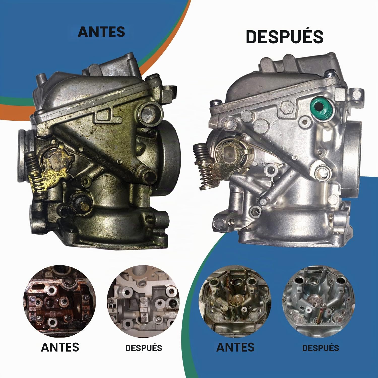 NORTHWEST ENTERPRISES Solución de limpieza ultrasónica de carburador y piezas de motor, detergente para lavadoras ultrasónicas y sumergibles, concentrado (1 galón)