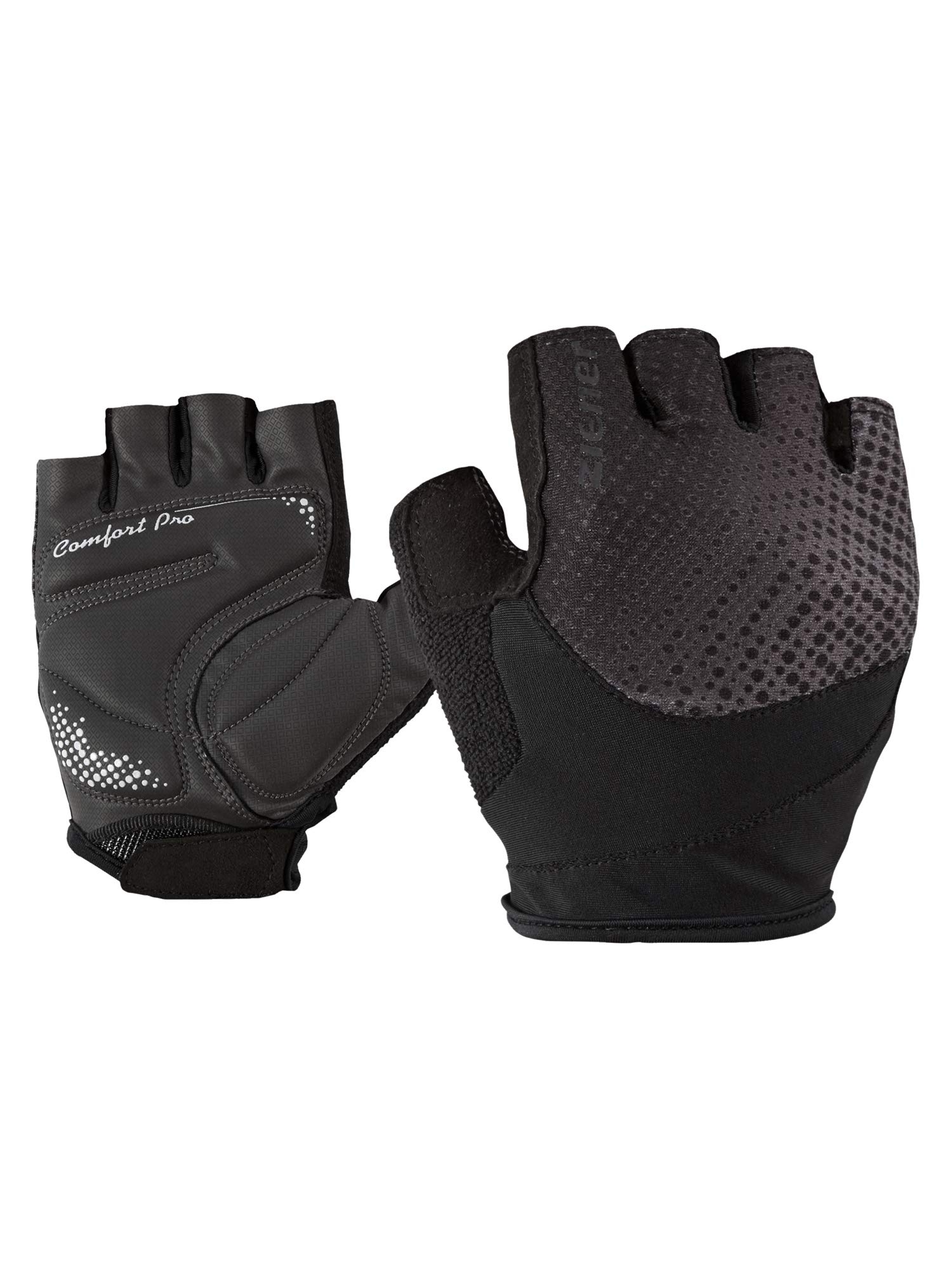 Ziener Damen CENDAL Fahrrad-, Mountainbike-, Radsport-Handschuhe | Kurzfinger - atmungsaktiv/dämpfend/rutschfest, Black, 6