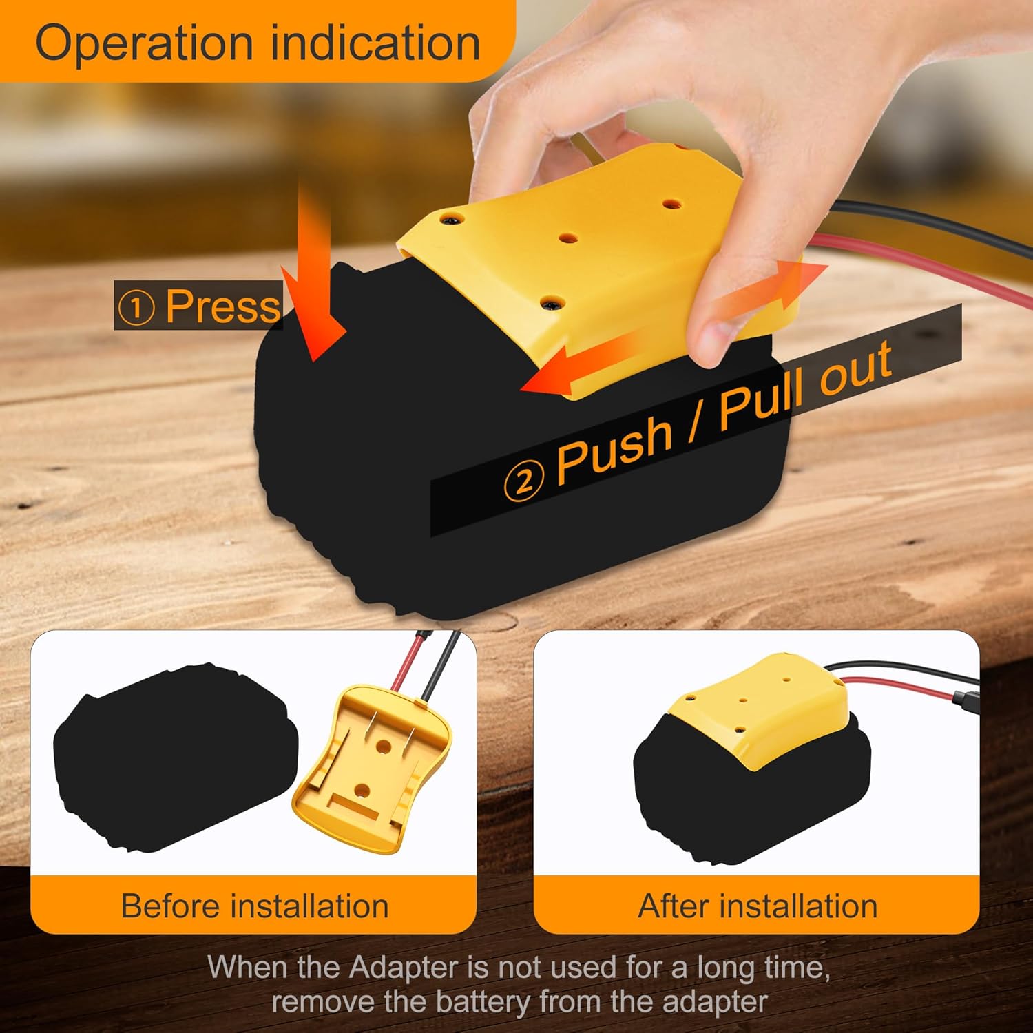 Power Wheel Battery Adapter Compatible with De 20V Battery Adapter Converter Kit 12 AWG Wire with Fuses and Connectors - 3 Pack - Image 4