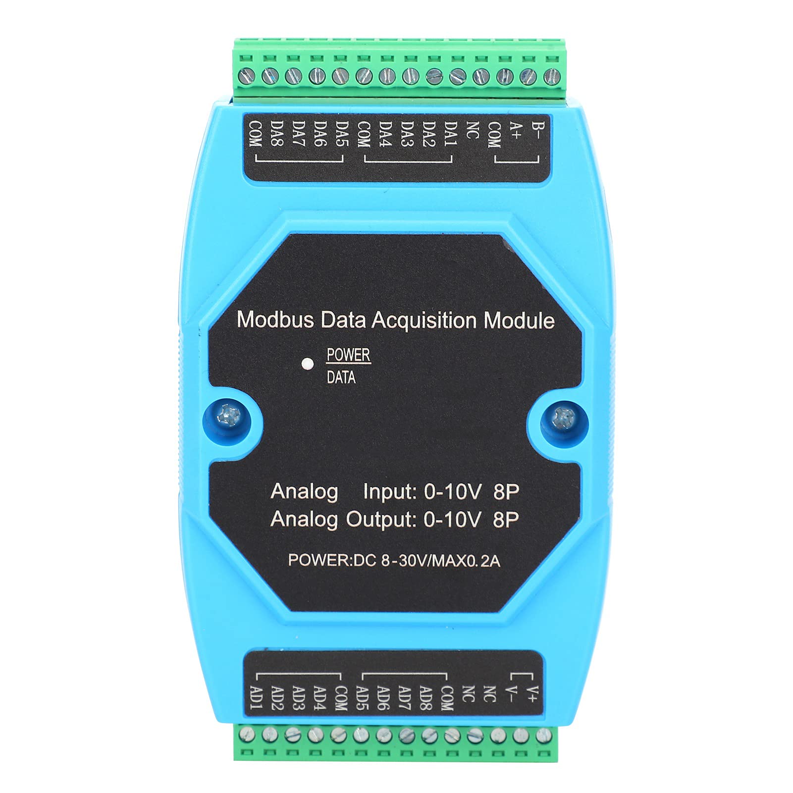 Fafeicy 8-Kanal 0-10V Analog-Datenlogger, Kabellose Fernprotokollierung