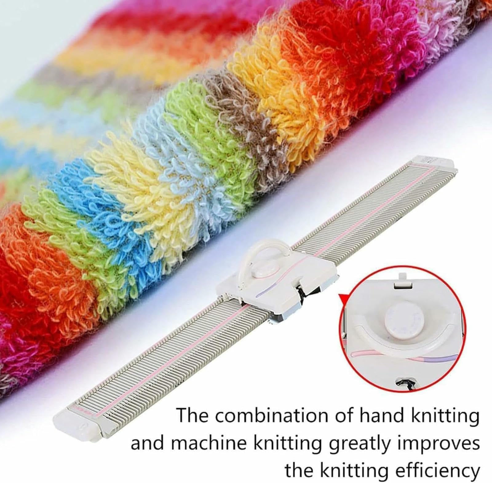 Macchina per Maglieria, Macchina per Maglieria Ad Alta Efficienza in Plastica Domestica con Accessori, per Bambini E Adulti