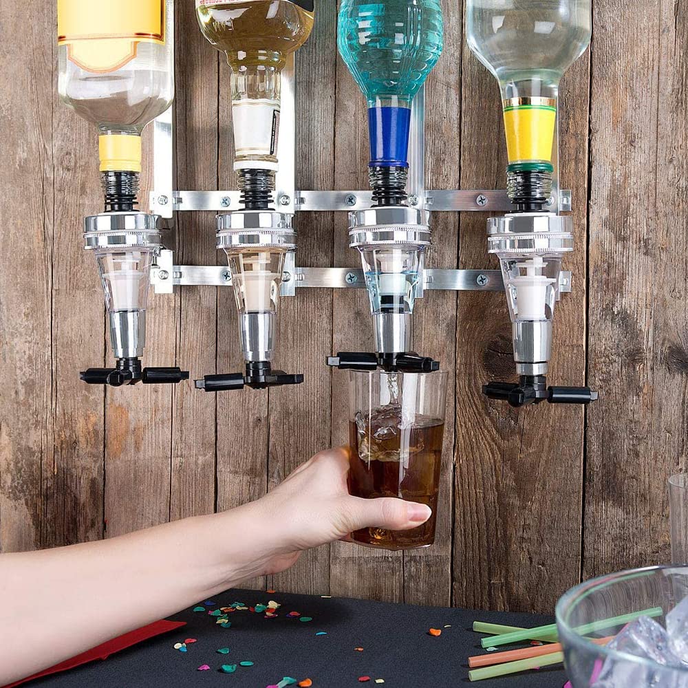 Distributeur de boissons mural avec 4 têtes