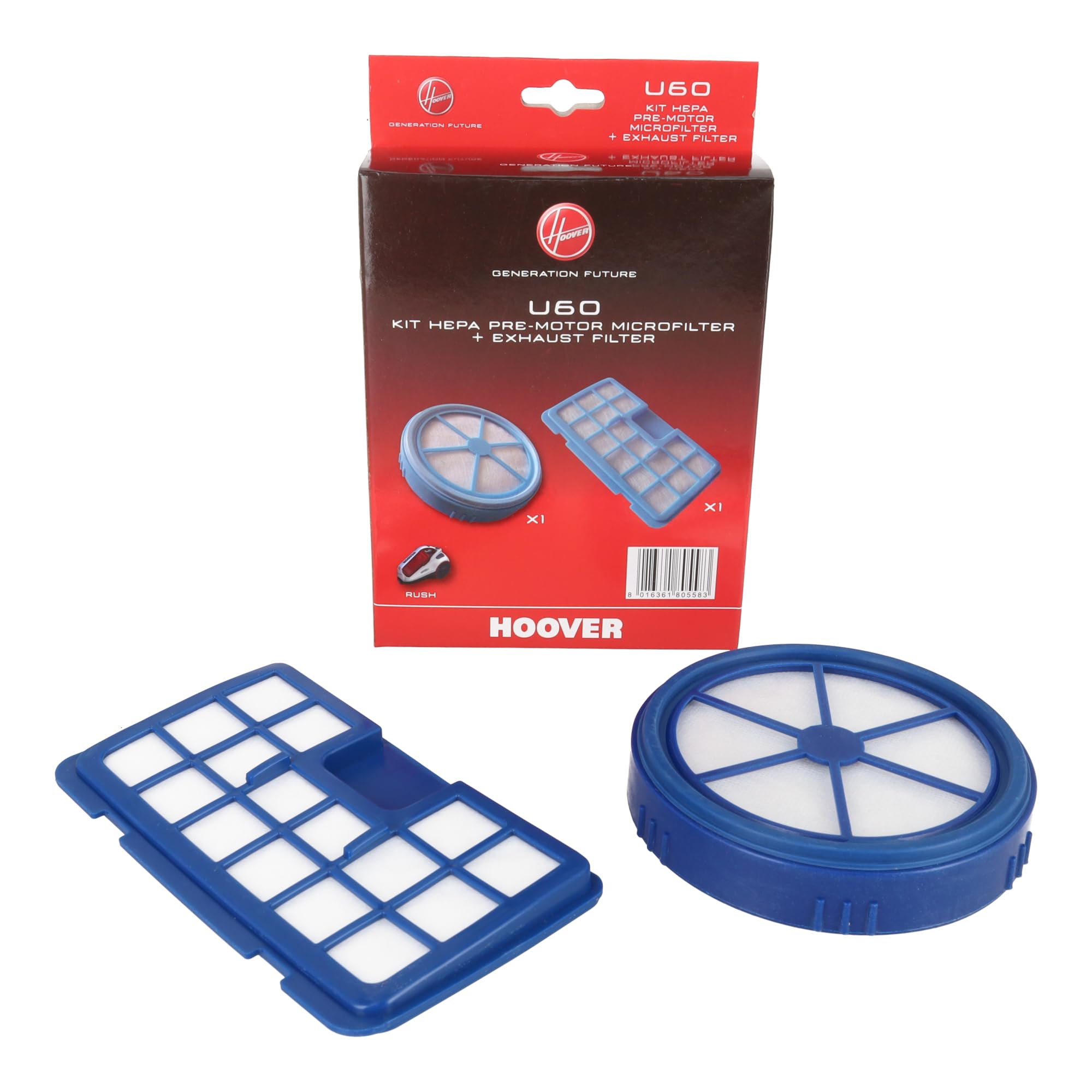 sparefixd HEPA Filter Kit for Hoover TCR4230 TCR4233001 Rush TCR4233021